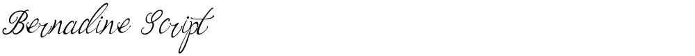 Bernadine Script