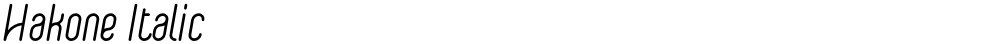 Hakone Italic