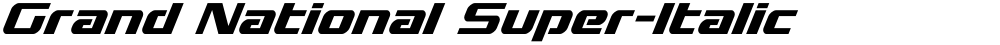 Grand National Super-Italic