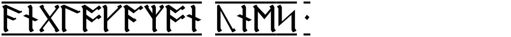 AngloSaxon Runes-1