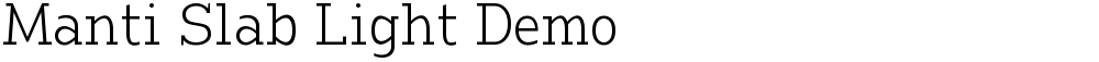 Manti Slab Light Demo