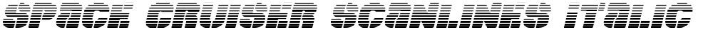 Space Cruiser Scanlines Italic