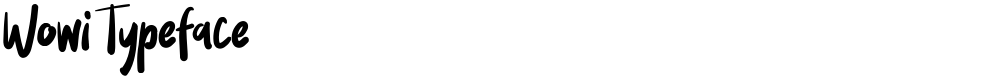 Wowi Typeface