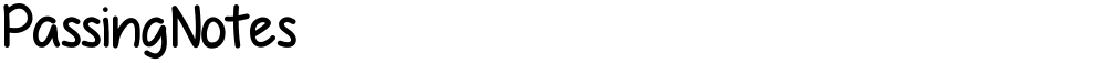PassingNotes