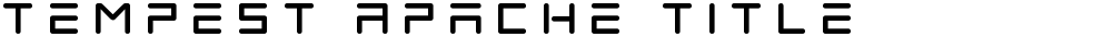 Tempest Apache Title