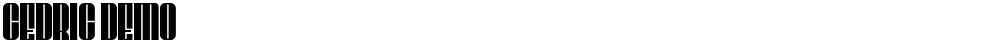 CEDRIC demo