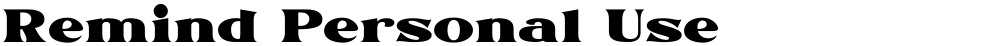 Remind Personal Use