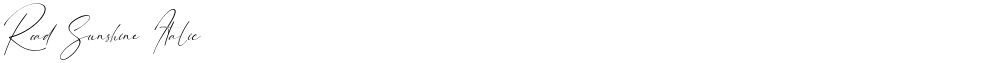 Road Sunshine Italic