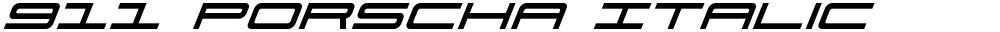 911 Porscha Italic