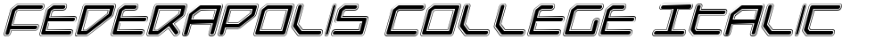 Federapolis College Italic