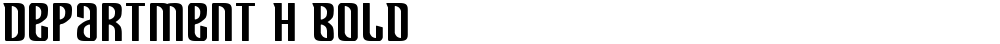 Department H Bold