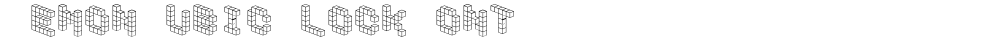 DemonCubicBlockFont