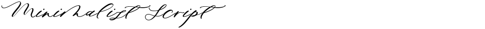 Minimalist Script