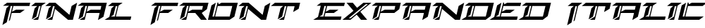 Final Front Expanded Italic