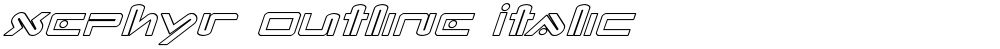 Xephyr Outline Italic