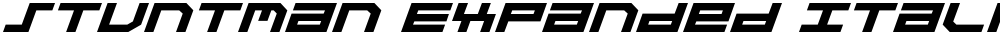 Stuntman Expanded Italic