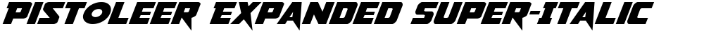 Pistoleer Expanded Super-Italic