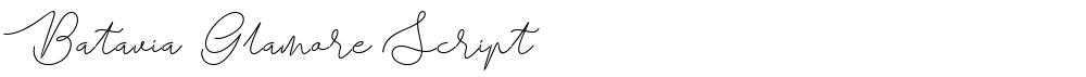 Batavia Glamore Script