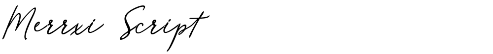 Merrxi Script