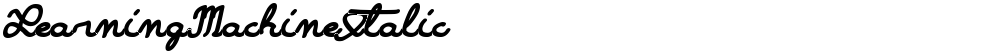LearningMachineItalic
