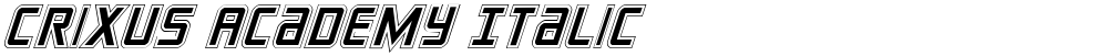 Crixus Academy Italic