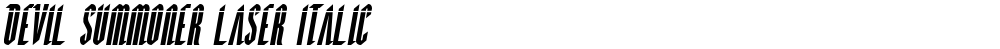 Devil Summoner Laser Italic