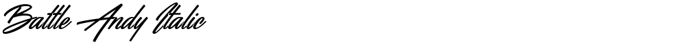 Battle Andy Italic