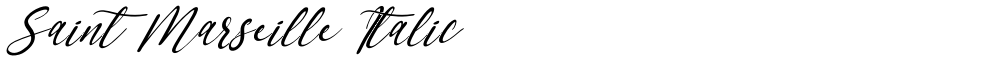 Saint Marseille Italic