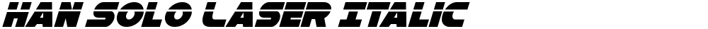Han Solo Laser Italic