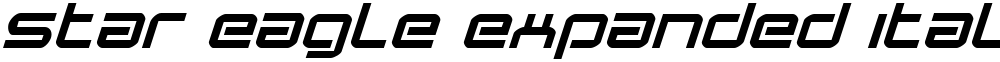 Star Eagle Expanded Italic