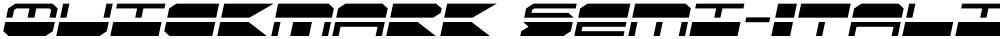 QuickMark Semi-Italic