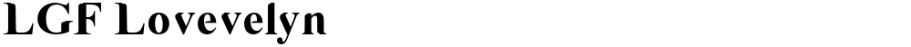 LGF Lovevelyn