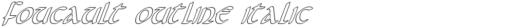 Foucault Outline Italic