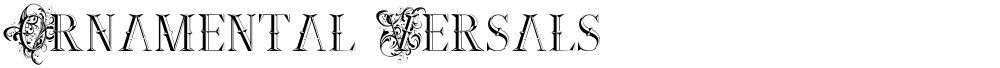 Ornamental Versals