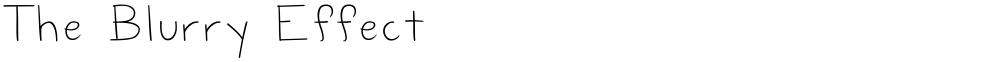 The Blurry Effect