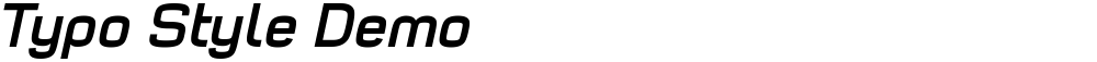 Typo Style Demo