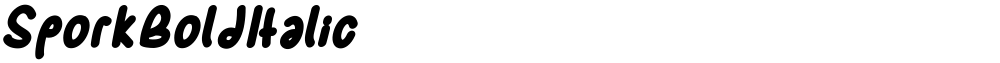 SporkBoldItalic