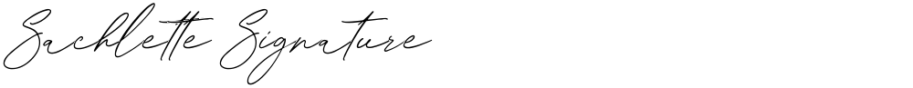 Sachlette Signature