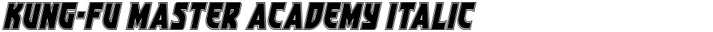 Kung-Fu Master Academy Italic