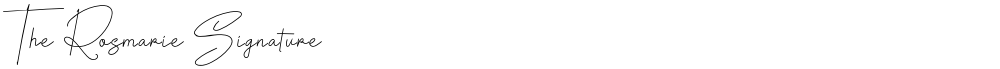 The Rosmarie Signature