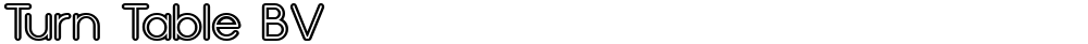 Turn Table BV