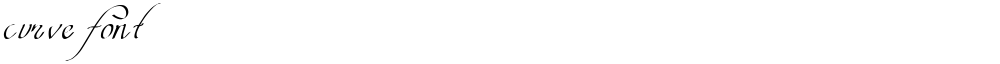 curve font