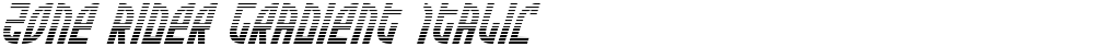 Zone Rider Gradient Italic