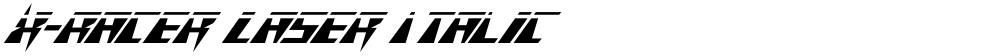 X-Racer Laser Italic