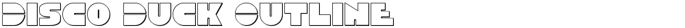 Disco Duck Outline