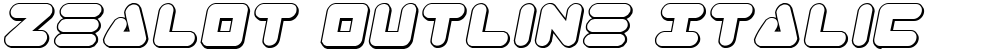 Zealot Outline Italic