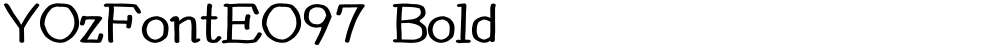 YOzFontEO97 Bold