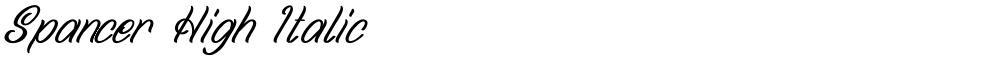 Spancer High Italic
