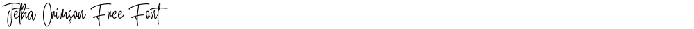 Jetha Crimson Free Font