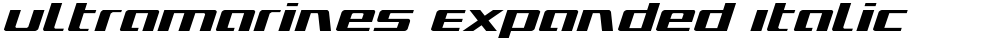 Ultramarines Expanded Italic
